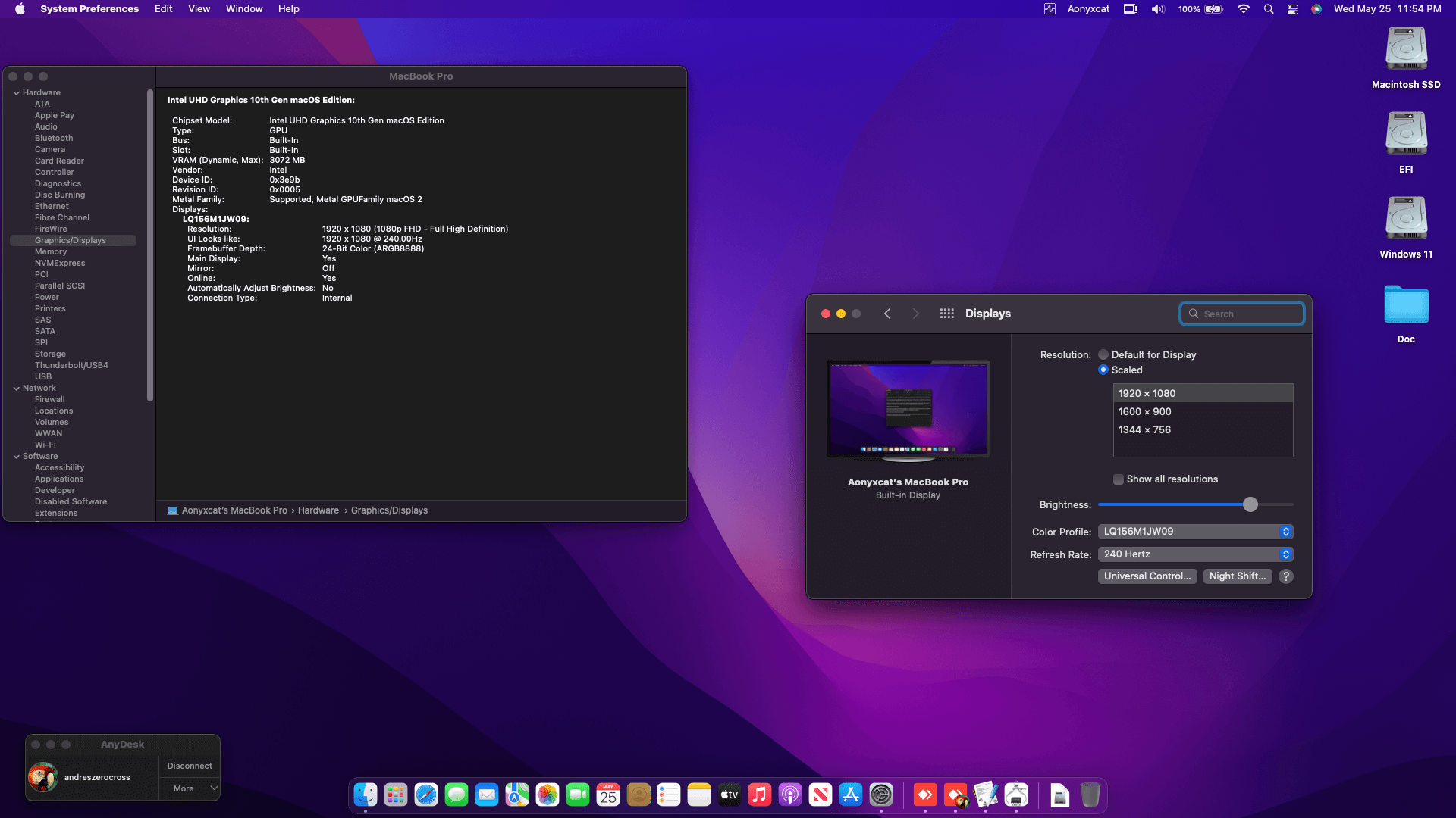 Asus ROG Zephyrus M15 GU502LW I7R7C8T [Cometlake   Intel UHD 10Th Gen + I2C]   OpenCore 3